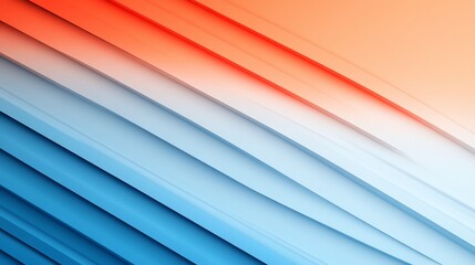 Fototapeta premium Abstract diagonal stripes in cool & warm tones