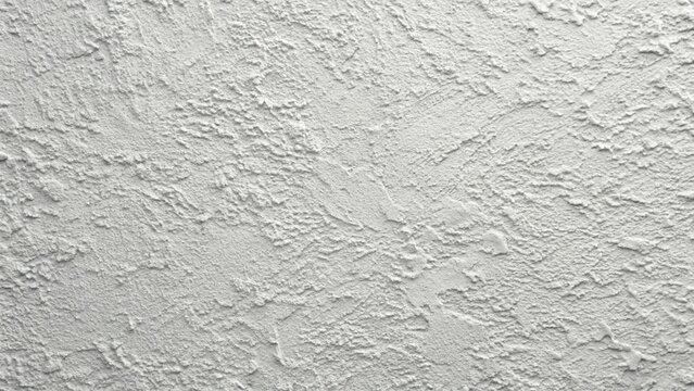 Subtle White Plaster Wall Texture Overlay: Panoramic Grayscale Banner Background