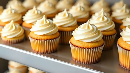 cupcakes on a white background