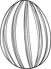 Easter Egg Line Doodle
