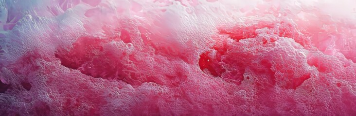 Grunge texture, abstract pink watercolor wash, and ink all contribute to a dirty and damaged look