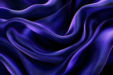 Obraz premium Luxurious deep purple silk fabric with elegant folds and soft sheen
