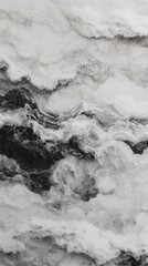 Black and white marble texture with swirling patterns and veins