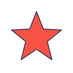 Flat Color Vector Collection of Shapes, Objects, and Musical Instruments on White Background