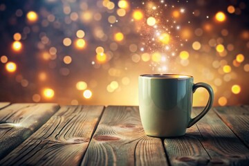 Obraz premium Vintage Eco-Friendly Mug: Sustainable Marketing Genius Pastel Photo