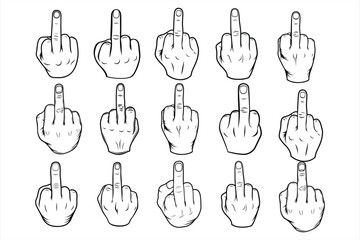 Middle Finger SVG