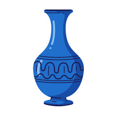 Flat Color Vector Collection of Shapes, Objects, and Musical Instruments on White Background