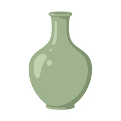 Flat Color Vector Collection of Shapes, Objects, and Musical Instruments on White Background