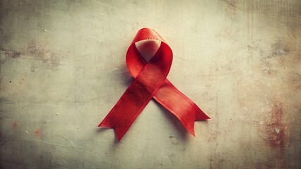 Vintage Red Ribbon World AIDS Day & HIV/AIDS Aging Awareness Month