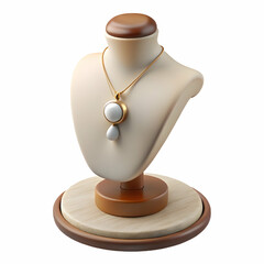 Obraz premium Necklace Display Stand: Jewelry Mannequin