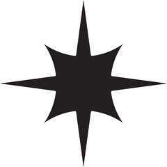 Black star, shape star, geometric star, figure, decoration, flash, decoration