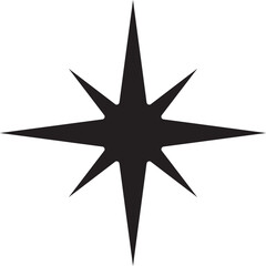 Black star, shape star, geometric star, figure, decoration, flash, decoration