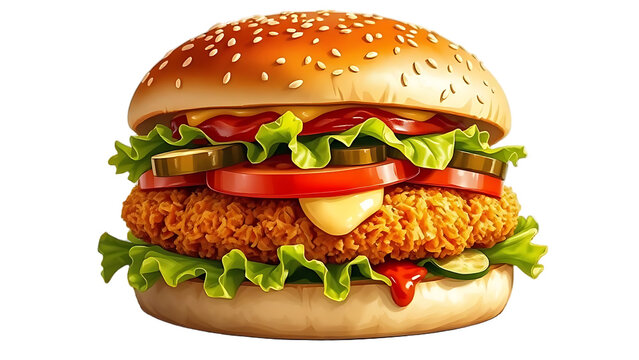 recommend clip art: Fresh beef | Hamburger| Delicious burger with lettuce, onion and tomato png isolated on transparent background