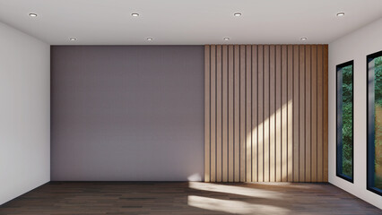 empty interior room shadow wall space background mock up architecture sunlight.