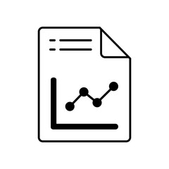 document vector icon isolated on transparent background