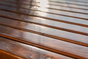 varnished wood