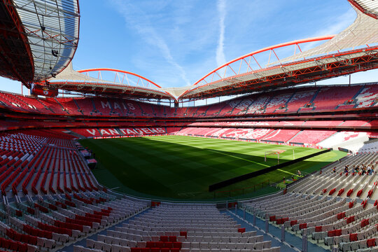 Lisbon,Portugal - May 09,2024 : Estadio da Luz, the home stadium of SL Benfica is getting ready for new match day