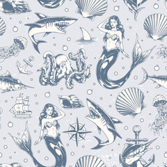 Mythical sea creatures design