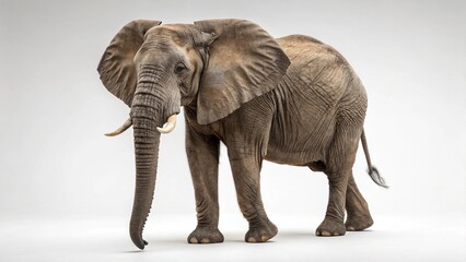 Obraz premium African Bush Elephant on studio background