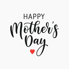 Stylish Happy Mother's Day lettering design.