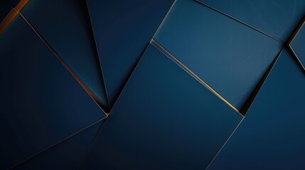 Abstract Geometric Pattern with Golden Lines