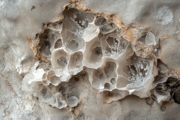 Raw Crystal Formation Texture in Rock Geology Background