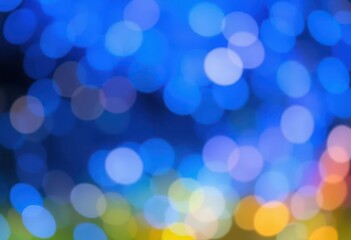 Fototapeta premium Abstract blurred blue bokeh background, perfect for design projects, sky, tranquil