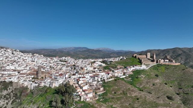 Flying Above Alora Castle, Spain: A Stunning Medieval Fortress