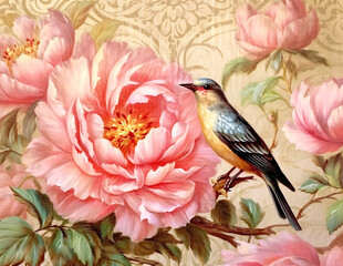 Watercolor landscape background