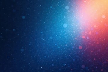 Fototapeta premium Deep blue gradient fading to light, pronounced film grain, calming, textured