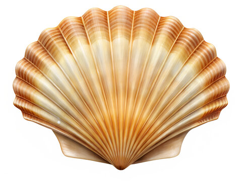 seashell isolated on white background