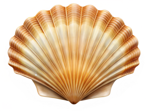 seashell isolated on white background