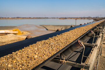 Full Conveyor Belt - Open Pit Mine - Process Automation by Rubber Conveyor Belt