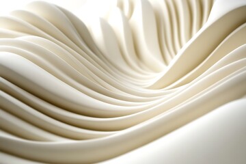 Obraz premium Abstract Architectural Design - Elegant White Curves
