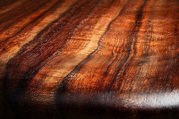 Naklejka premium Rich Brown Wood Grain Texture