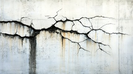 Obraz premium Cracked concrete wall, urban texture