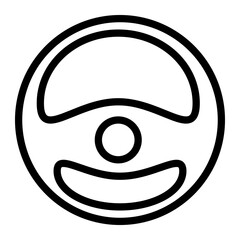 steering wheel vector icon