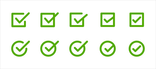 green checklist bullet point © Rudez Studio