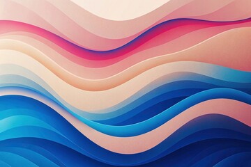 abstract background with blue and pink waves. Vector Illustration.