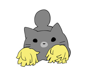 運動会 チア ねこ