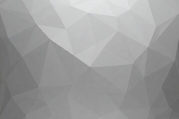 Fototapeta premium Gray geometric polygon pattern, light abstract design. Modern backdrop with gray triangular shapes, polygonal texture, geometric background.