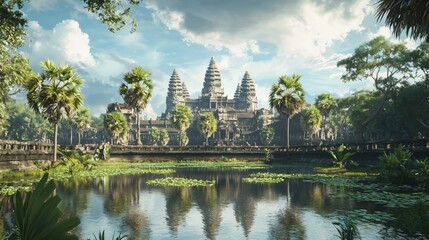 Fully Immersive Holographic Reconstruction of Angkor Wat