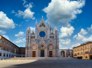 Siena Cathedral Santa Maria Assunta (Duomo di Siena) in Siena, Tuscany, Italy. Architecture and...