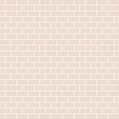 Obraz premium Light beige brick wall texture with subtle lines and soft shadows