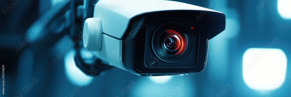 Poster high-resolution motion detection camera for security monitoring at indoor events