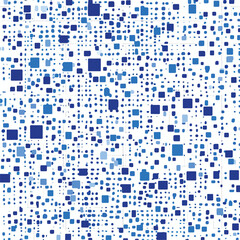Fototapeta premium Blue Abstract Seamless Network Background Design