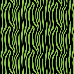 Fototapeta premium Abstract green and black wave pattern creating a lively and dynamic texture