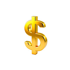 Obraz premium Golden Dollar Sign