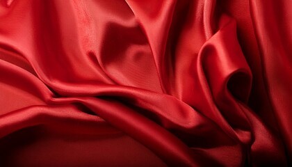 Fototapeta premium close up of red silk background