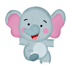 Cute Elephant Character illustration